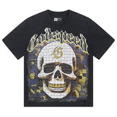 Skeletons Pattern Printed T-Shirts #1039