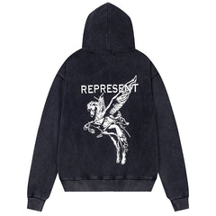 Mascot-print jersey Hoodie
