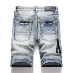 Logo Denim Shorts #2013
