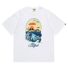 Mr Bathing Ape Head Wide Tee