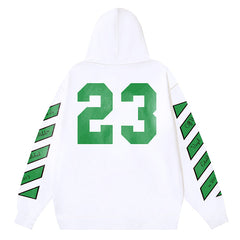 Skated With OW 23 Logo Hoodie White
