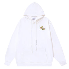 Ramage Flower Arrow Drawstring Hoodie