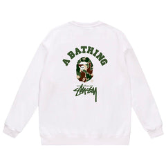 Ape Head Pattern Print Sweatshirt