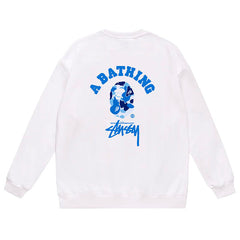 Ape Head Pattern Print Sweatshirt