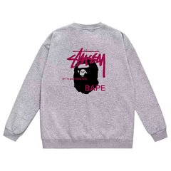 Ape Head Pattern Print Sweatshirt