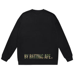 Ape Head Camo Pattern Print Sweatshirt