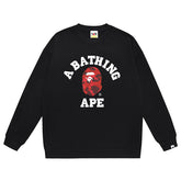 Ape Head Letter Logo Pattern Print Sweatshirt