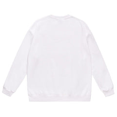 Ape Head Letter Logo Pattern Print Sweatshirt
