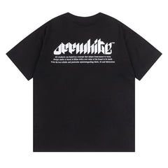 Logo Pattern Print T-Shirts