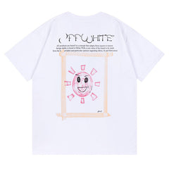 Logo Pattern Print T-Shirts