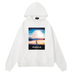 Logo Pattern Printed Hoodie