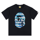 Stroke Camo By Bathing Big Ape Head T-Shirt
