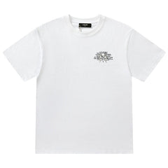 Crew Neck Unisex Street Style Plain Cotton T-Shirt