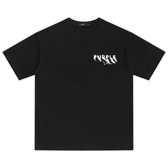 Paint-streaked logo T-Shirt