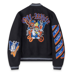 Chenille-Logo Bomber Jacket