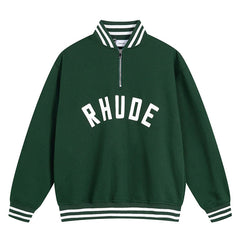 Stand Collar Half Zip Sweatshirt