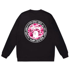 Stussy Letter Print Crew Neck Sweatshirt