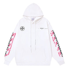 Arrow Pattern Printed Hoodie