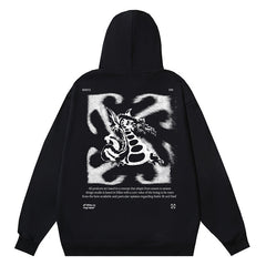 Arrow Logo Pattern Printed Hoodie