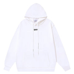 Arrow Logo Pattern Printed Hoodie