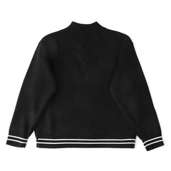 Script Stripe Half Zip Sweater