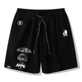 Ape Head Pattern Printed Short