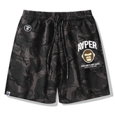 Ape Head Pattern Printed Short