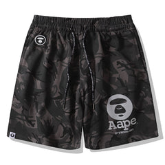 Ape Head Pattern Printed Short
