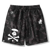 Ape Head Pattern Printed Short