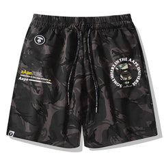 Ape Head Pattern Printed Short