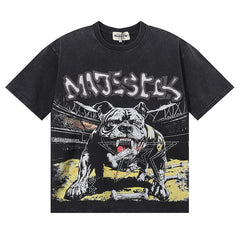 Bulldog Graphic Crop Tee