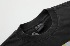Face Pattern Printed T-Shirt