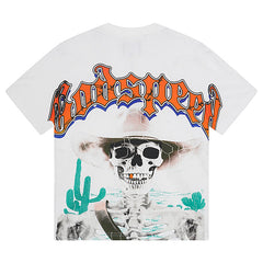 Skeletons Western Cowboy T-Shirts #3018