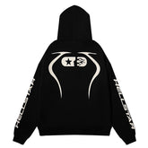 Sports Jet Black / Red Hoodie
