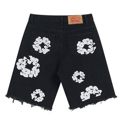 Cotton Wreath Jean Short Black