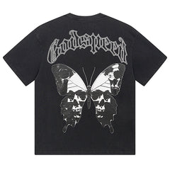 Skeletons Butterfly T-Shirts #1026