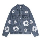 All-Over Wreath Light Wash Jacket