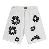 Cotton Wreath Jean Short White