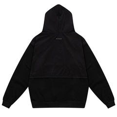 Essentials Letter Logo Splicing Hoodie