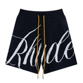Logo Intarsia-knit Shorts