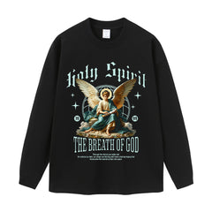 Streetwear-Style Print Long Sleeve Tee