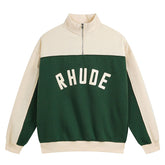 Contrast Varsity Cotton Sweatshirt