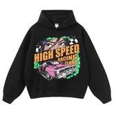 Streetwear-Style Print Hoodies