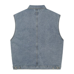 denim vest loose all match coat