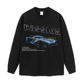 Streetwear-Style Print Long Sleeve Tee