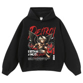 Streetwear-Style Print Hoodies