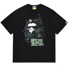 Halloween Mansion Ape Head Tee