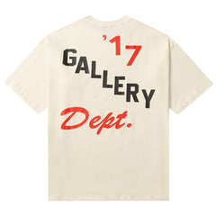 Logo Printed T-Shirt Apricot Loose Fit