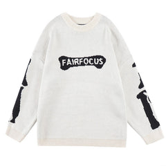 Street fashion brand loose knitted Sweater