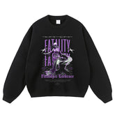 Streetwear-Style Print Crewneck Sweatshirts